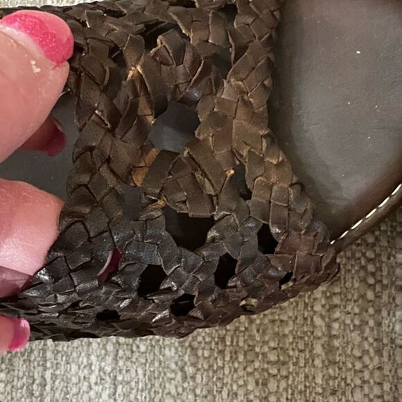 Italian Shoemakers size 8 made in Italy woven wedges - Picture 4 of 7